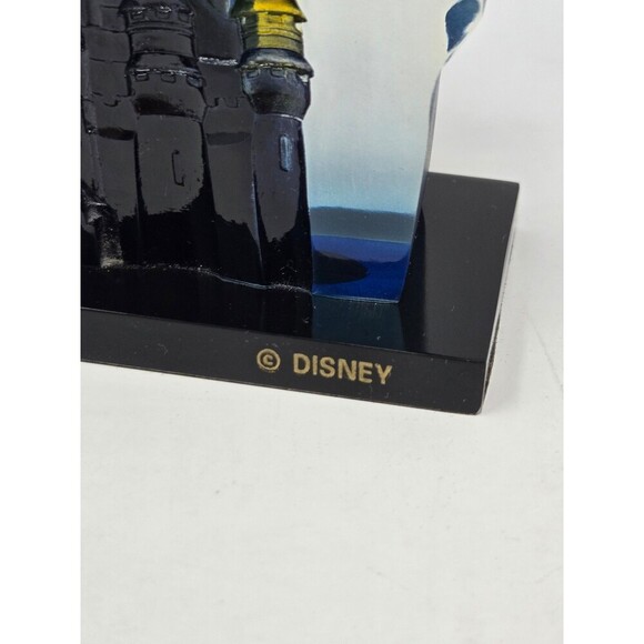 DISNEY PARKS WALT DISNEY WORLD ACRYLIC LUCITE STANDING CLOCK CASTLE FIREWORKS - Picture 8 of 12